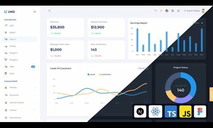 create clean, easy to use admin dashboards using nextjs