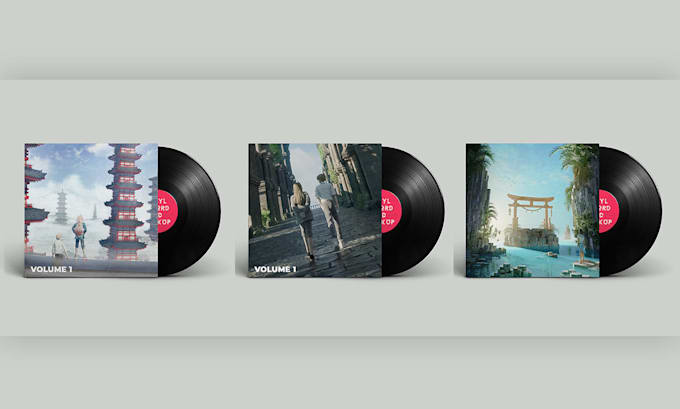 design premium 3d album cover art