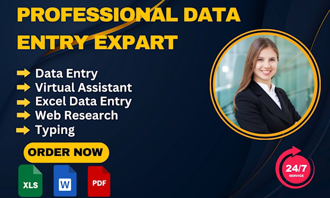do accurate data entry, web research and data scraping with ai