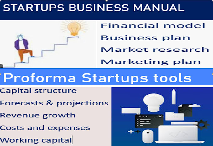 create startups proforma financial  statements and models