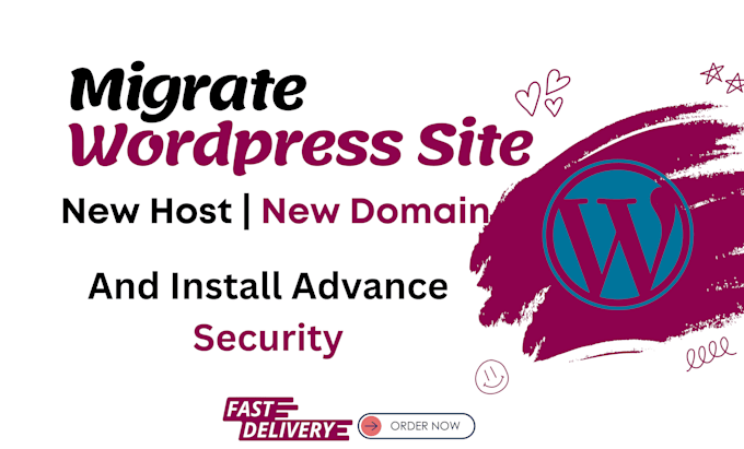 do wordpress website migration and install advance security