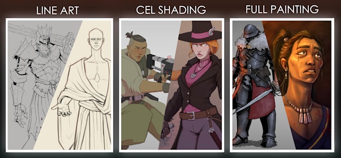 create digital character illustrations