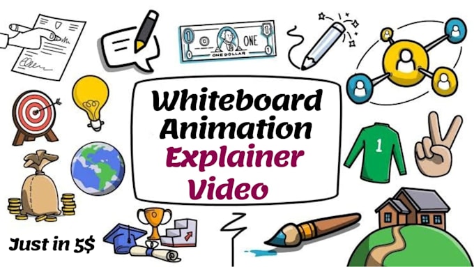 create whiteboard animation for business, ads and education