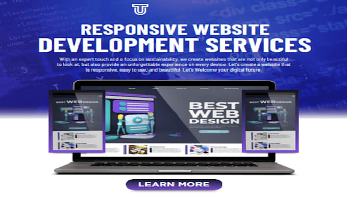 create a professional and responsive website