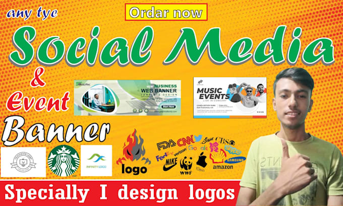 create and deisgin your event banner and logo