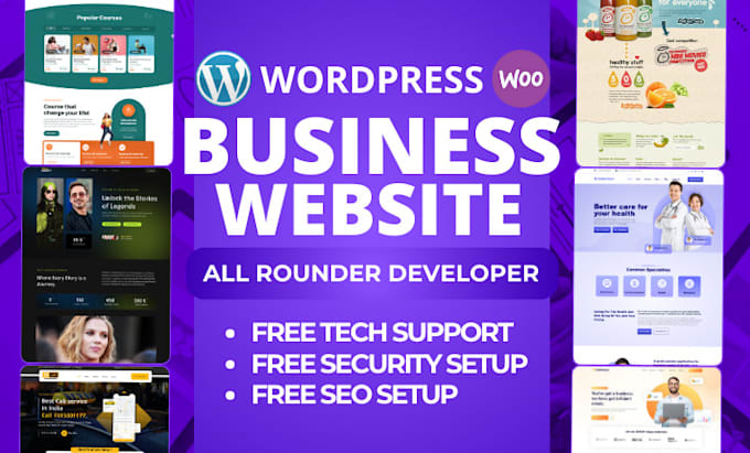 create proffessional wordpress website and responsive website