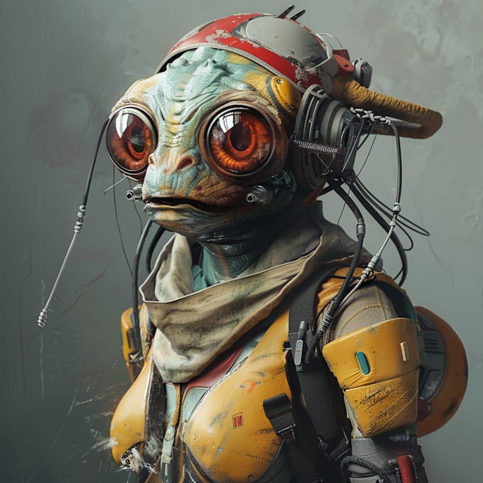 Design a sci fi character and sci fi illustration by Kurtoor | Fiverr