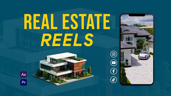 do real estate reels video editing for listings and promos