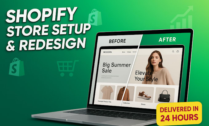 build high converting dropshipping shopify store, redesign shopify store website