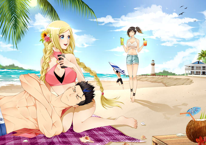 visual novel and in game illustration