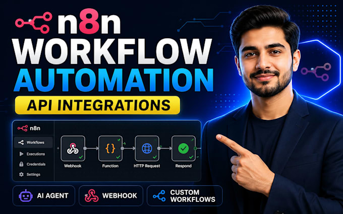 build n8n workflow automation and API integrations