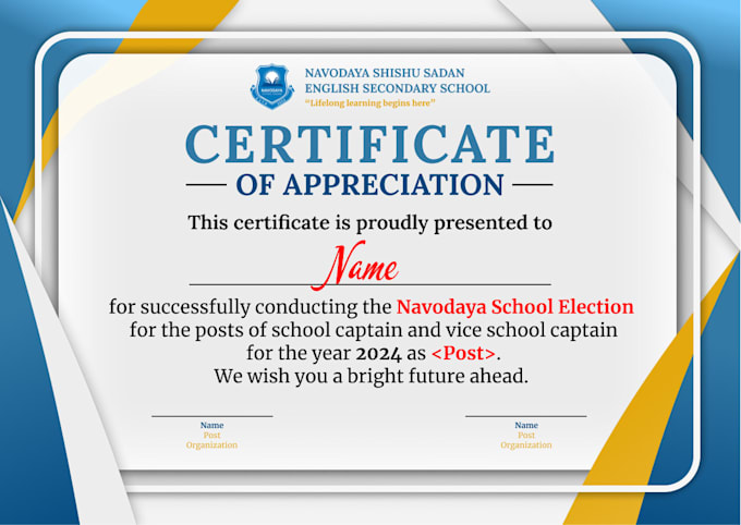 create a professional and customized certificate for you