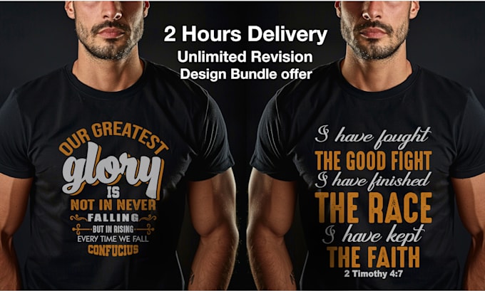 create a custom unique typography tshirt design
