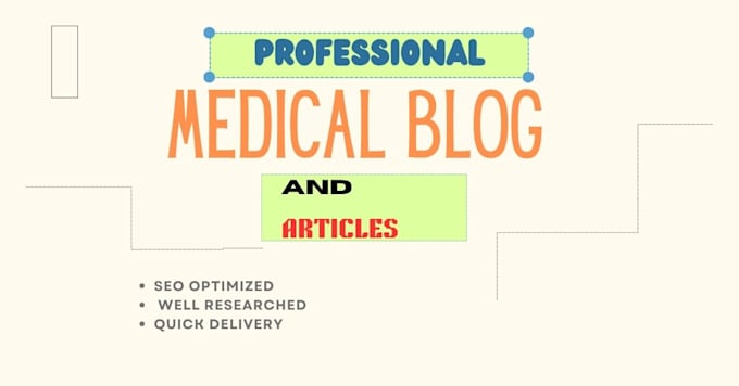 research and write medical blogs or articles