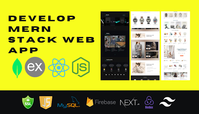 Do make business website as mern stack developer react js node js next ...