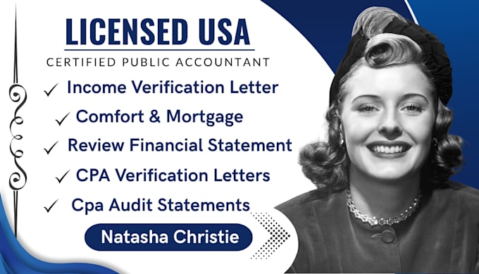prepare CPA letters CPA mortgage letter CPA review and audit financial statement
