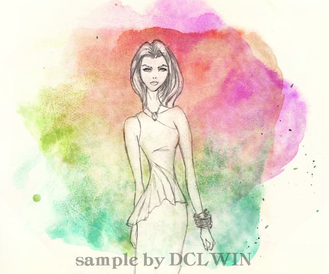 illustrate or sketch a character in pencil