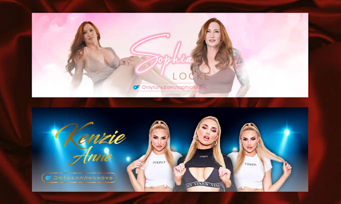 design amazing onlyfans banner, header and cover designs