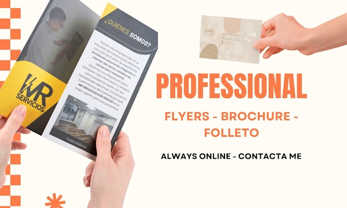 diseñaré flyers profesionales, brochure, folletos en canva