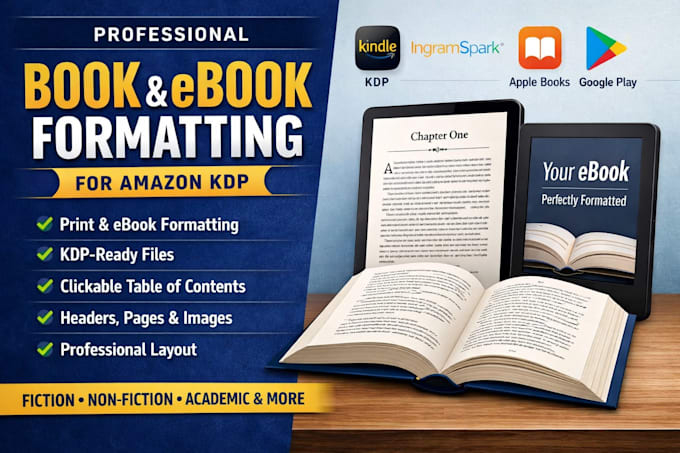 book formatting for ebook and print book