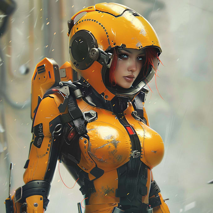 Draw a spectacular sci fi character art illustration by Martinessler ...