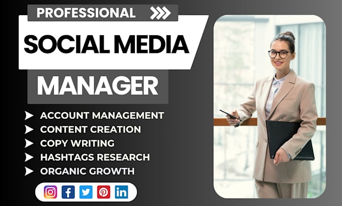 Be your social media marketing manager and content creator by ...