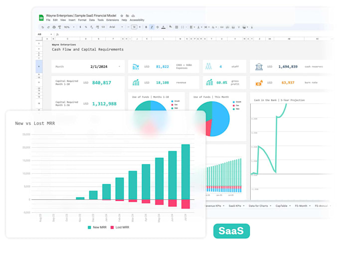build professional financial models for startups, investors, and business plans