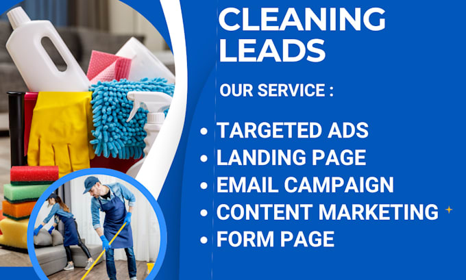 generate house janitorial office commercial gutter window carpet cleaning leads