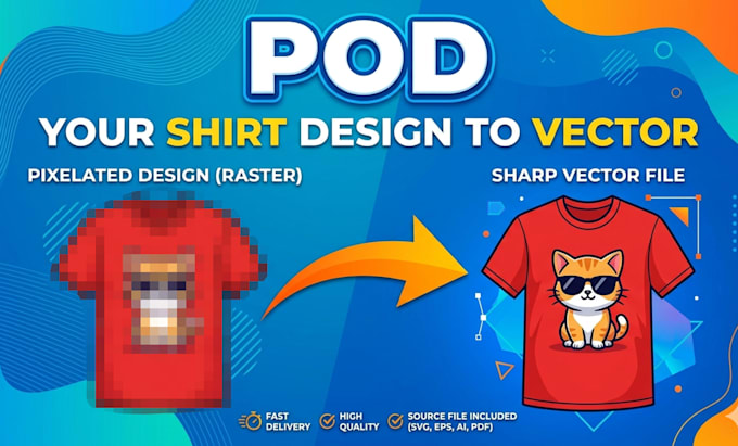 vector trace your tee design, convert jpg to vector quickly