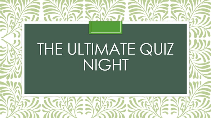 create a unique fun quiz for your board games  night