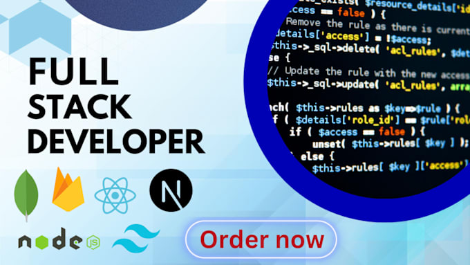 Be your full stack web app developer in react js, next js, firebase ...