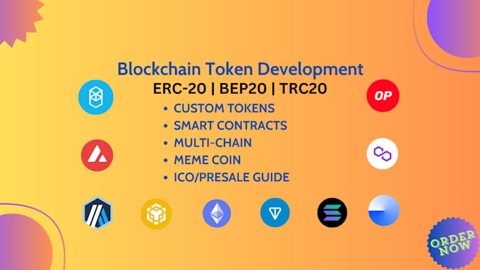create erc20 smart contracts ethereum, binance, polygon etc