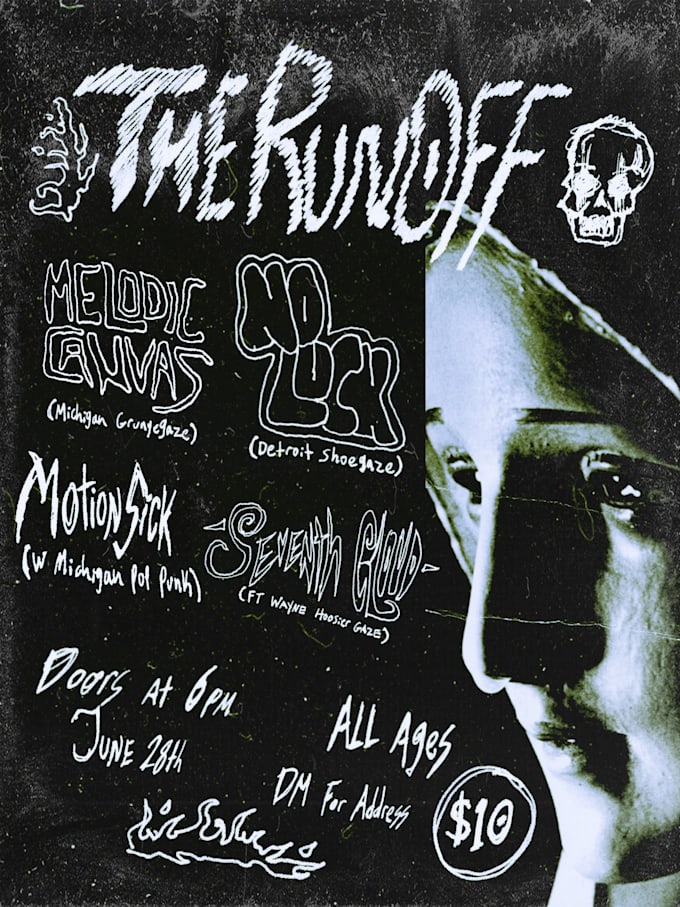 design a grunge alternative show flyer