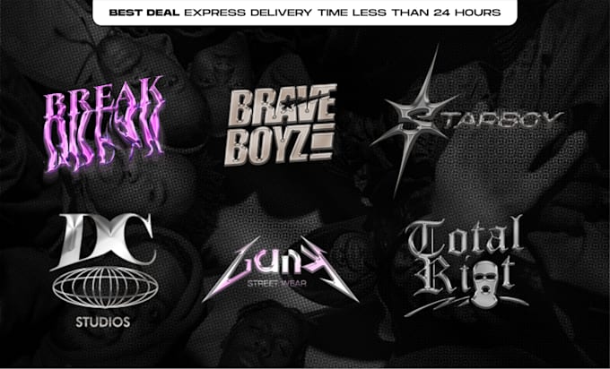 design a exclusive logo 3d for your streetwear brand y2k