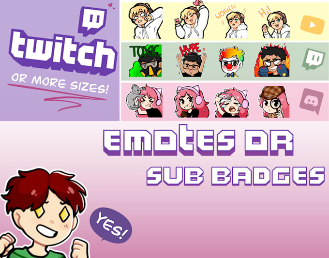 create amazing custom emotes and sub badges