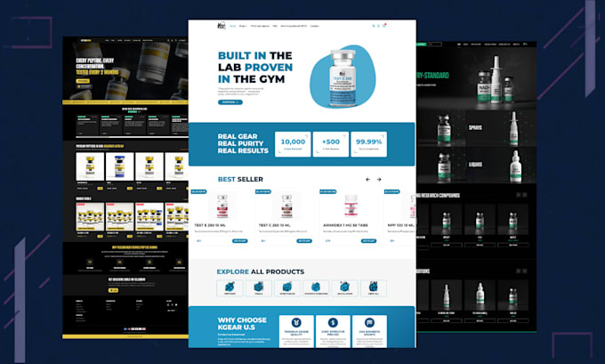 build fda compliant peptide website or supplement website, ecommerce store