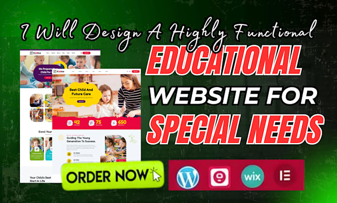 design educational website childcare website for children with special needs