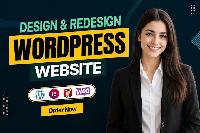 design, redesign responsive wordpress website with elementor
