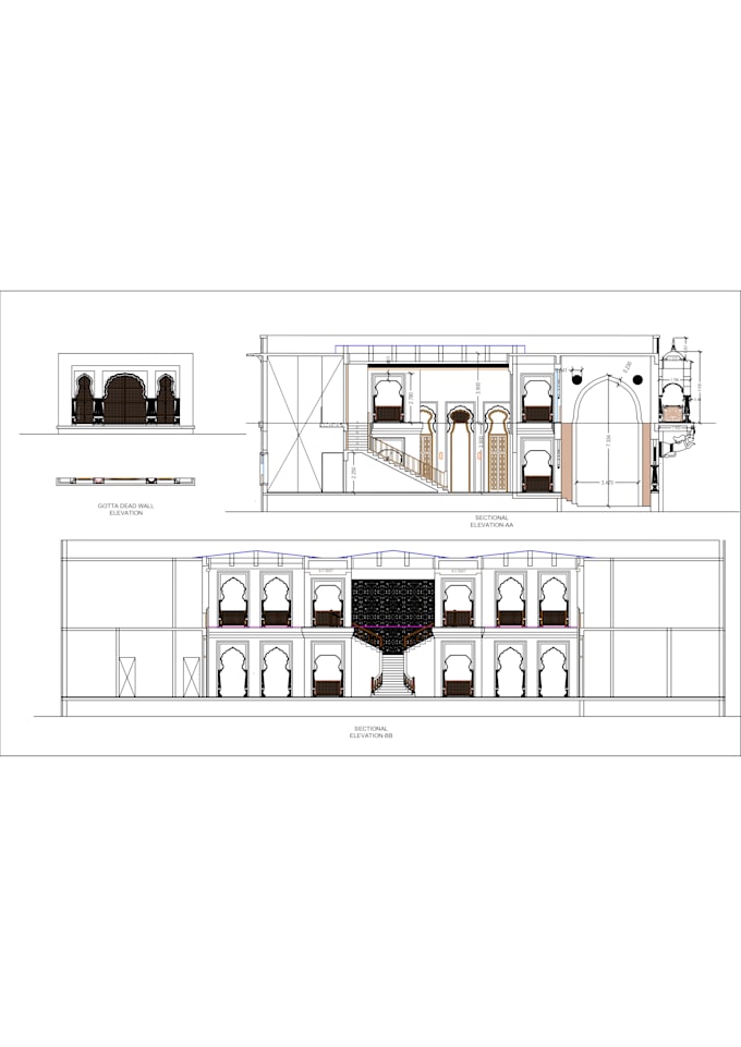 Do 2d floor plan, elevation and section by Samuel2996 | Fiverr