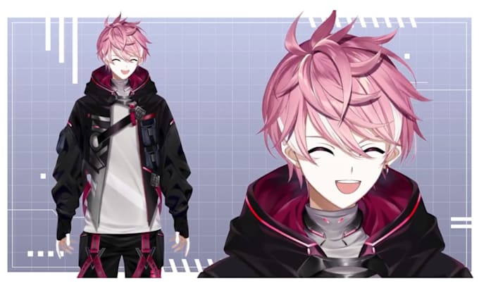 do 2d vtuber model live2d rigging, facerig 3d vtuber model