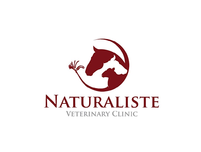 design innovative version naturalist veterinary logo