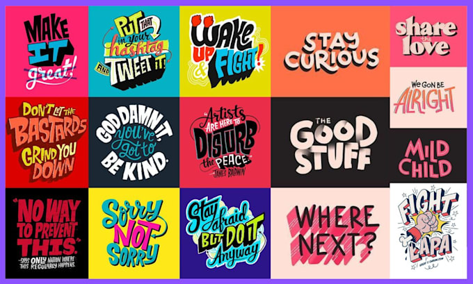 Create custom fonts and typography designs by Graphic_isabell | Fiverr