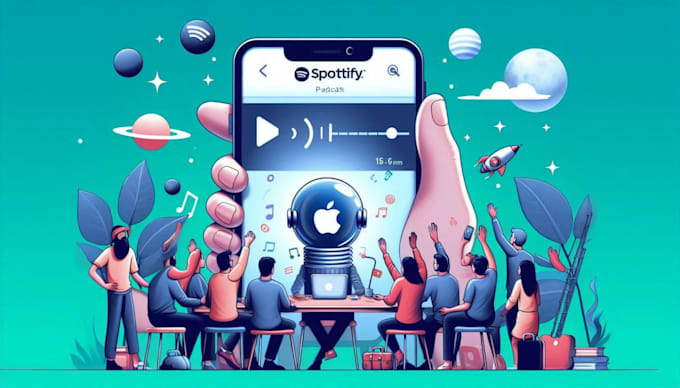 do apple podcast and spotify podcast promotion