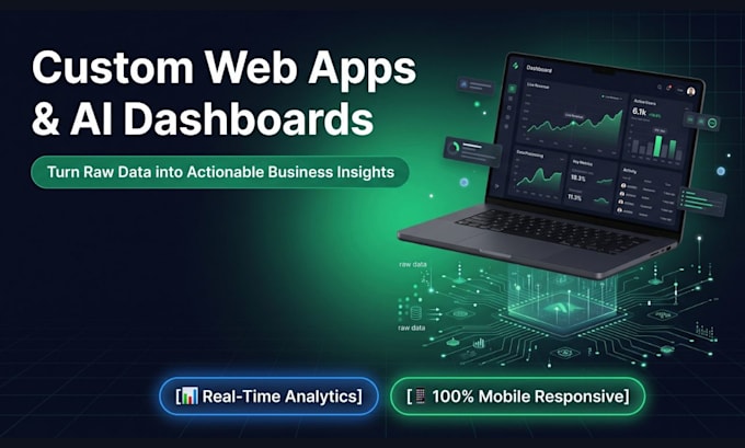 develop a custom full stack web app and ai dashboard using python and react