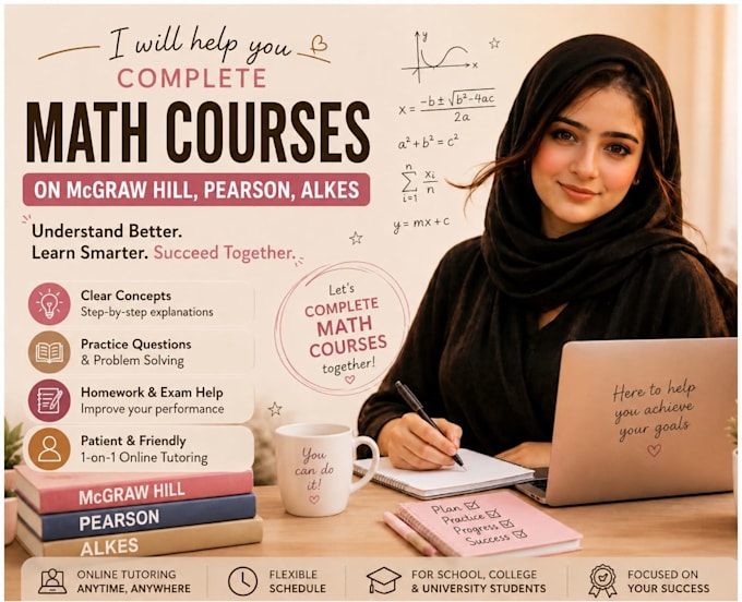 be your math tutor for algebra, calculus and statistics