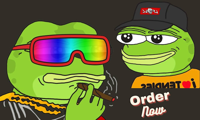 Do funny meme, pepe character, meme coin, pepe frog character for frog ...