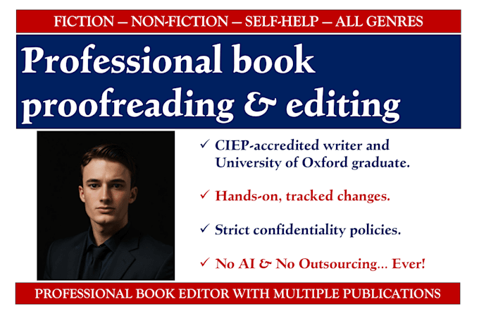 professionally proofread and edit your book or ebook