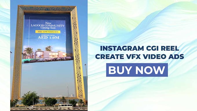 create vfx video ads , instagram cgi reel