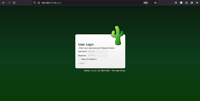do configure cacti server