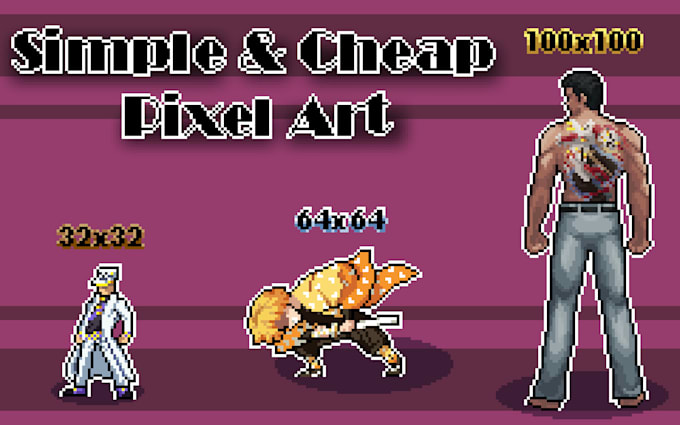 make pixel art for you